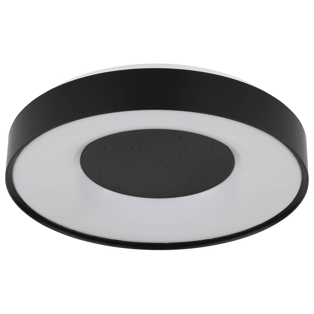 GLOBO Deckenventilator schwarz weiß Metall Kunststoff B/H/L: ca. 9x42x40 cm