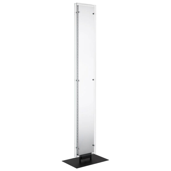 9007371572854 GLOBO Stehlampe
schwarz klar Kunststoff Aluminium Glas B/H/L: ca. 20x117x30 cm 1 Brennstellen