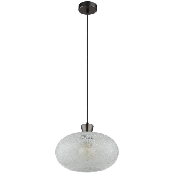 9007371575466 GLOBO Hängeleuchte
Chrom schwarz Metall Glas B/H/L: ca. 19x33x33 cm E27 1 Brennstellen