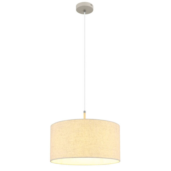 9007371575909 Pendelleuchte
sand Metall Textil H/D: ca. 120x40 cm E27 1 Brennstellen