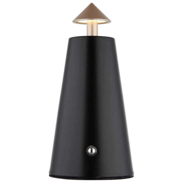 9007371578122 GLOBO LED-Tischleuchte
mattschwarz schwarz Cappuccino Metall Kunststoff Stein H/D: ca. 19x9 cm 1 Brennstellen