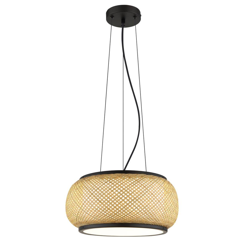 GLOBO Pendelleuchte
natur mattschwarz Bambus Metall H/D: ca. 120×38 cm 1 Brennstellen