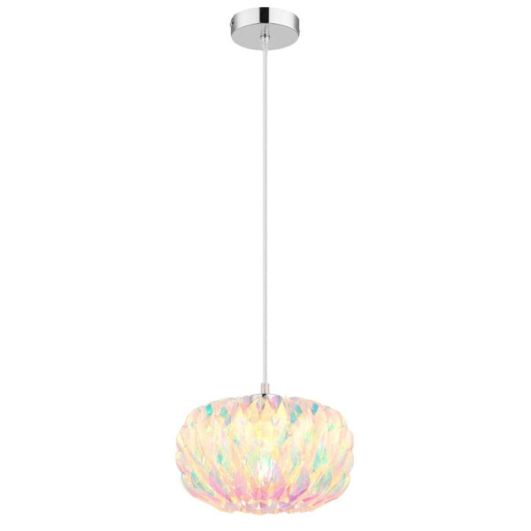 GLOBO Pendelleuchte
Chrom Metall Kunststoff H/D: ca. 120x25 cm E27 1 Brennstellen