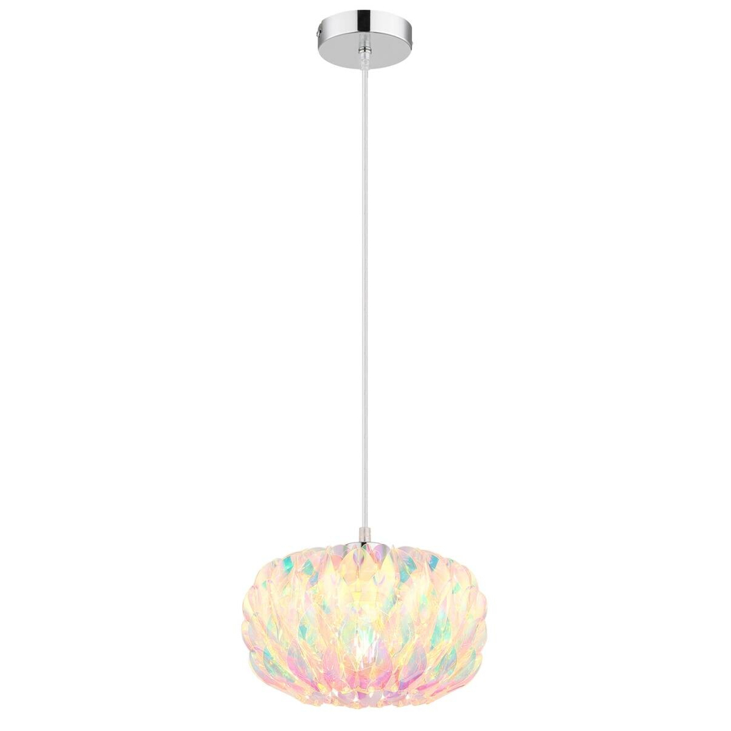 GLOBO Pendelleuchte
Chrom Metall Kunststoff H/D: ca. 120×25 cm E27 1 Brennstellen