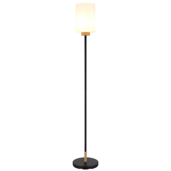 9007371580996 GLOBO Stehlampe
Opal schwarz Metall Glas H/D: ca. 150x25 cm E27 1 Brennstellen