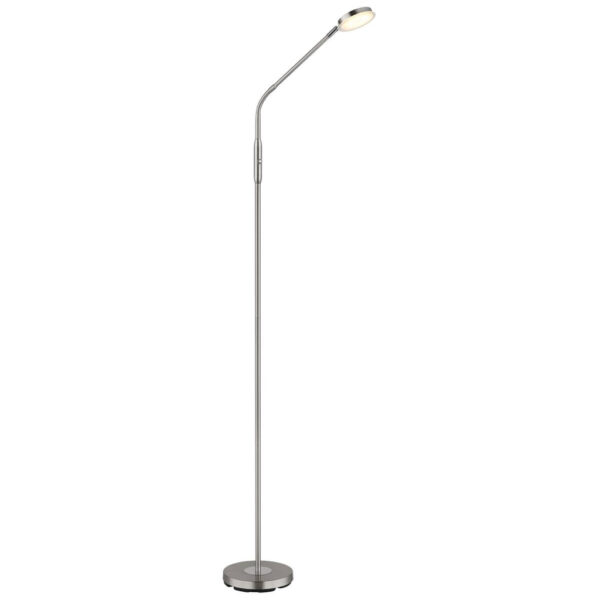 GLOBO Stehlampe
nickel matt Metall B/H/L: ca. 20x173x52 cm 1 Brennstellen