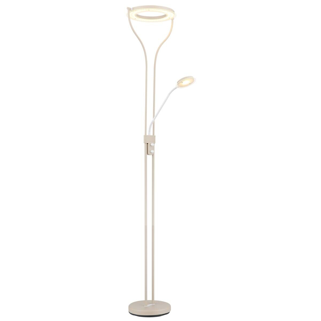 GLOBO Stehlampe
weiß sand Satiniert Glas Metall B/H/L: ca. 31x194x35 cm null 1 Brennstellen