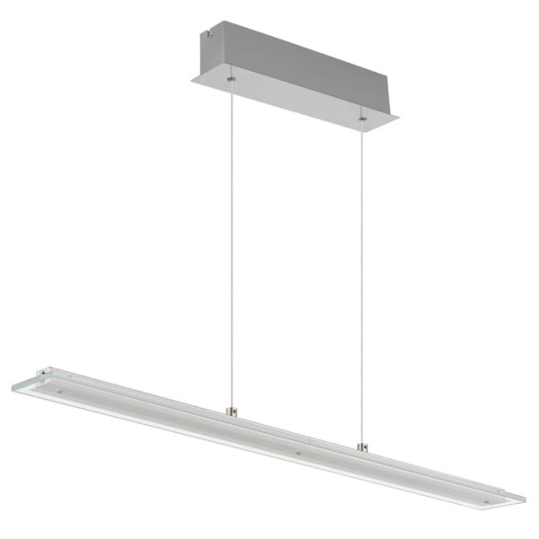 GLOBO Hängeleuchte
nickel klar Glas Metall B/H/L: ca. 9x150x88 cm 1 Brennstellen