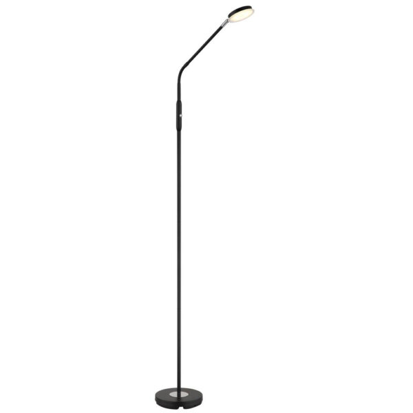 9007371586165 GLOBO Stehlampe
mattschwarz Metall B/H/L: ca. 20x173x52 cm 1 Brennstellen
