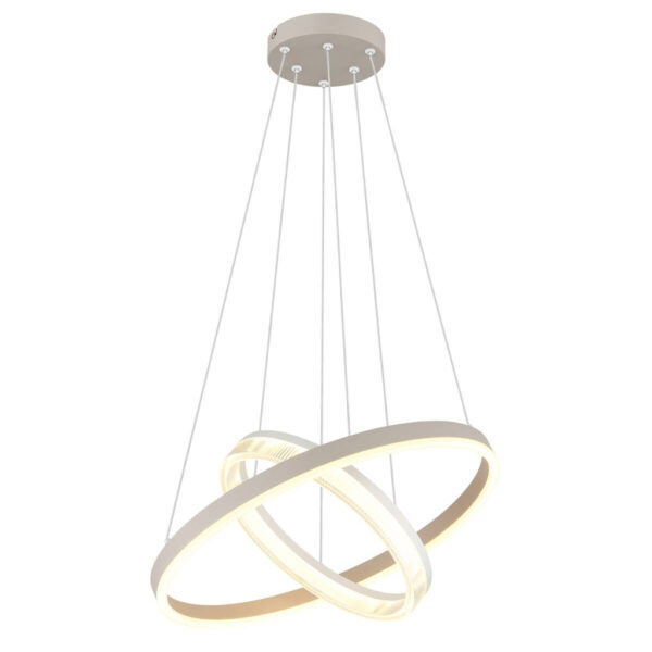 9007371589944 GLOBO LED-Pendelleuchte Elba
sand weiß Metall Kunststoff H/D: ca. 150x50 cm