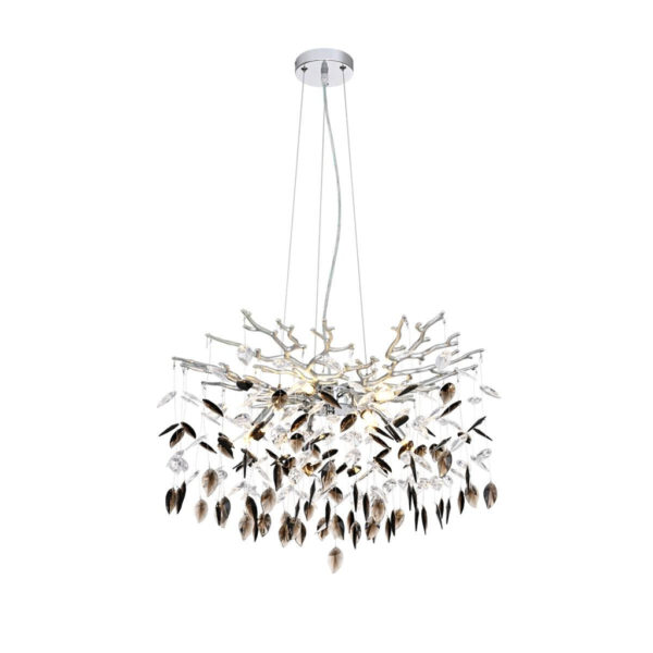GLOBO Pendelleuchte Danna
Chrom Metall Kunststoff Acryl H/D: ca. 120x60 cm G9 8 Brennstellen