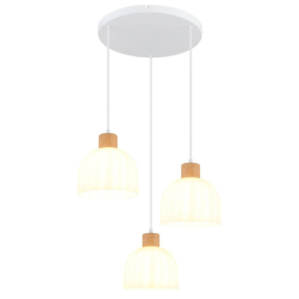 9007371592999 GLOBO Pendelleuchte
weiß Opal Metall Glas H/D: ca. 130x51 cm E27 3 Brennstellen