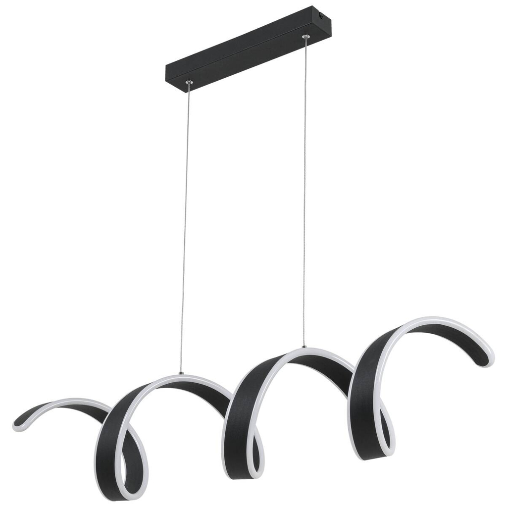 Nolo LED-Pendelleuchte Gabriella
schwarz Metall Kunststoff B/H/L: ca. 18x120x92 cm