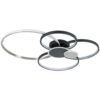 NOLO LED-Deckenleuchte Big schwarz Aluminium B/H/L: ca. 64x11x80 cm