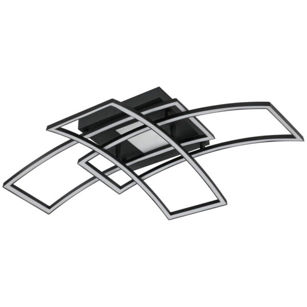9120130893974 Nolo LED-Deckenleuchte Curve
schwarz Metall B/H/L: ca. 59x15x82 cm