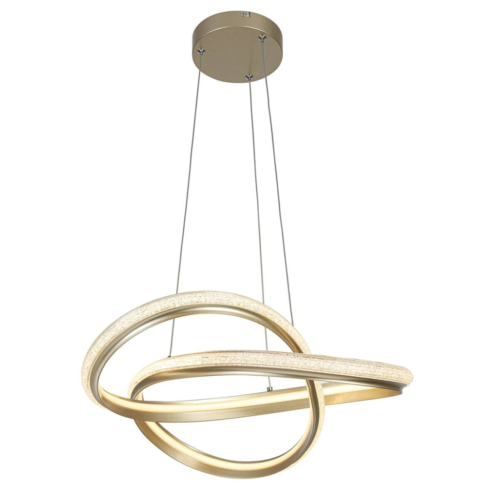 Nolo LED-Pendelleuchte Clara
champagner B/H/L: ca. 50x120x50 cm