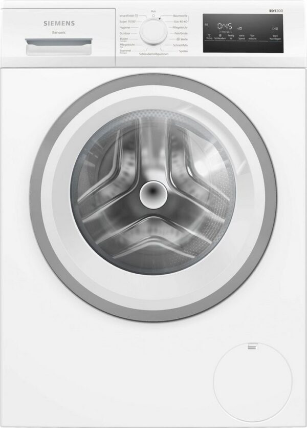 SIEMENS Waschmaschine iQ300 WM14N127, 8 kg, 1400 U/min, Knitter-Programm smartFinish, Outdoor-Programm, Softtrommel