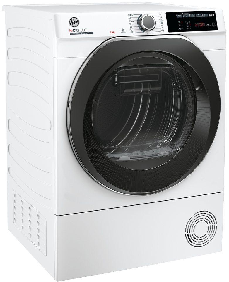 Hoover Wärmepumpentrockner H-DRY500 Design NDE H9A2TSBEXS-S, WiFi + Bluetooth, Schuhgestell, 15 + 1 Programme, AquaVision