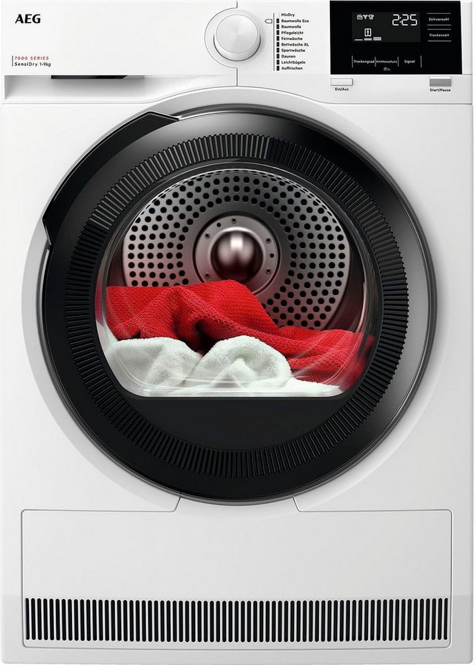 AEG Wärmepumpentrockner 7000 SensiDry® TR7T60690, SensiDry®: mit der Wärmepumpentechnologie weniger Energieverbrauch
