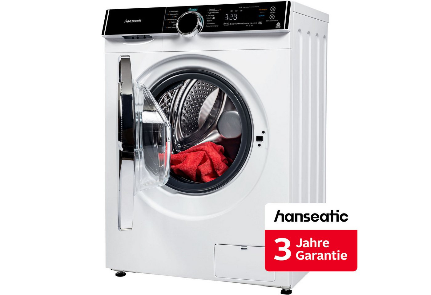 Hanseatic Waschtrockner HWDK86AD, 8 kg, 6 kg, 1400 U/min, inkl. 3 Jahre Herstellergarantie