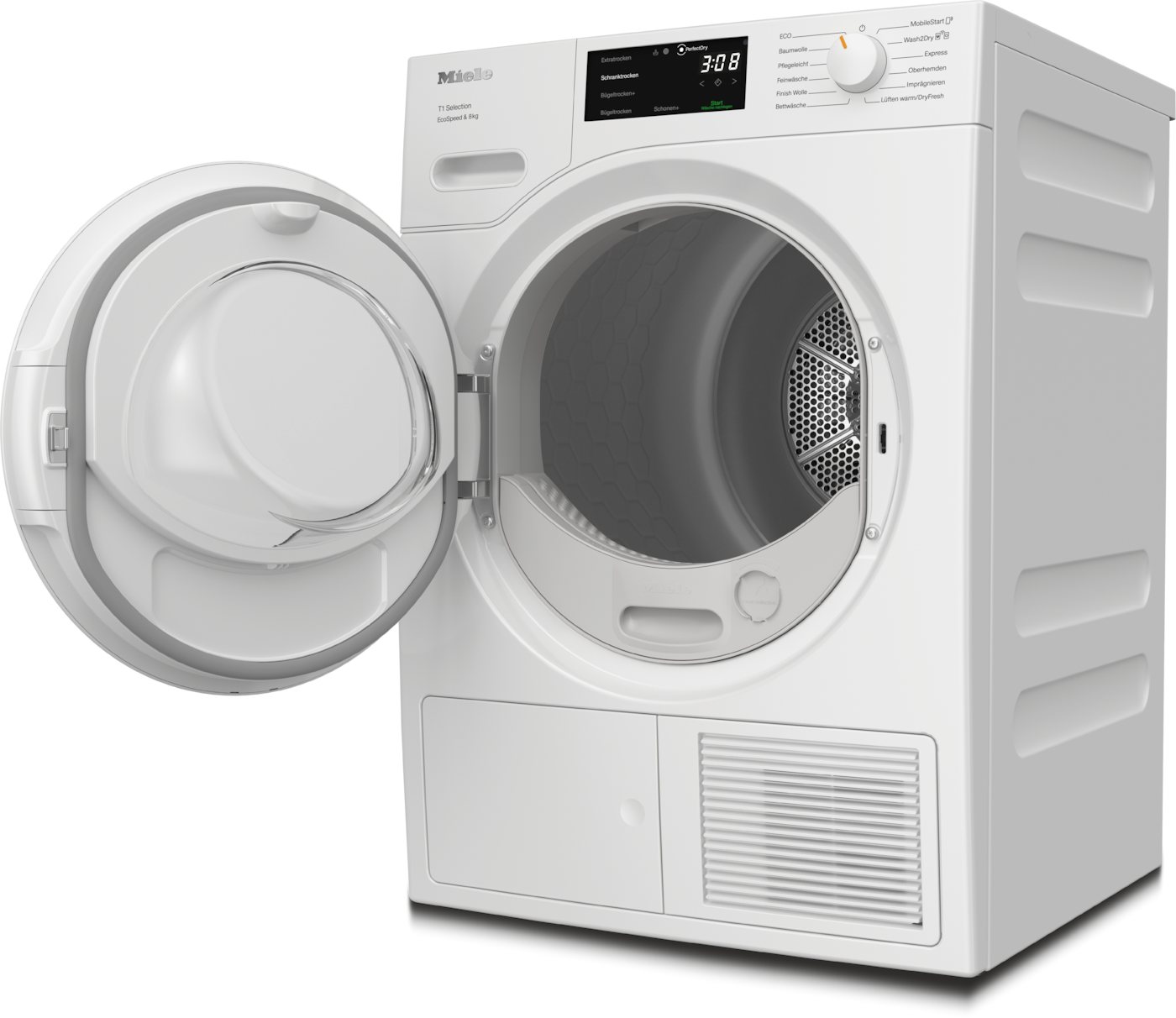 Miele Wärmepumpentrockner TSC643WP EcoSpeed&8kg, Getestet auf 20 Jahre perfekte Wäschepflege, 25 Jahre Motorgarantie