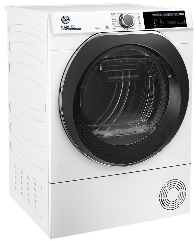 Hoover Wärmepumpentrockner NDEH10A2TCBEXS-S, WiFi + Bluetooth, AquaVision, Schuhgestell, Kindersicherung