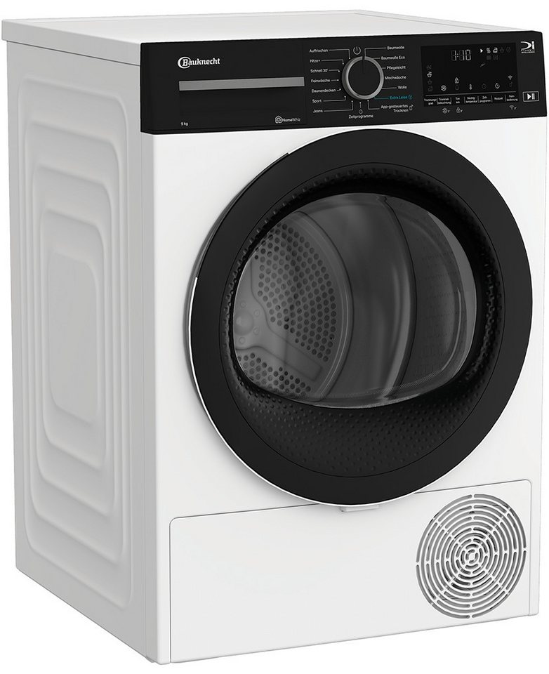 BAUKNECHT Wärmepumpentrockner BT 9RC WS, Precision Dry, Adaptive Dry, HomeWhiz App, Startzeitvorwahl