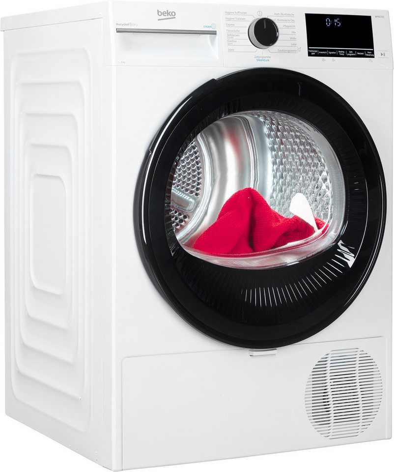BEKO Wärmepumpentrockner B7T88209, Die AquaWave Trommel bewegt die Wäsche sanft und effektiv