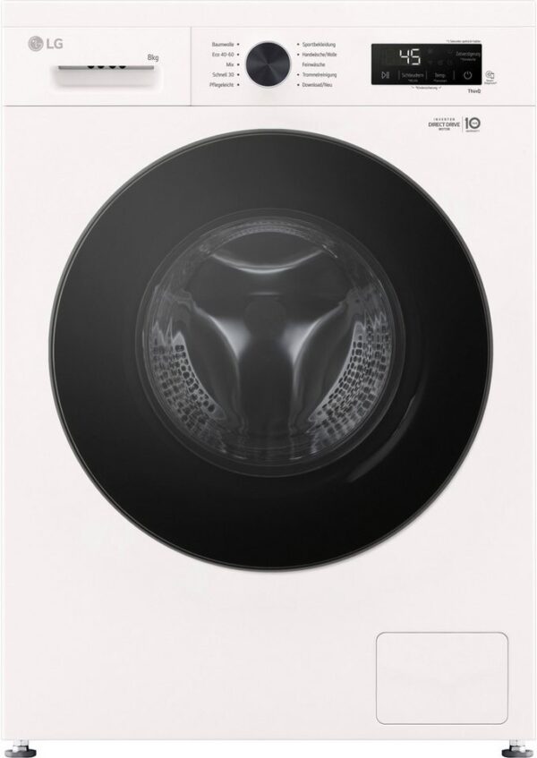 LG Waschmaschine VB F4WB308Y, 8 kg, 1400 U/min, unterbaufähig