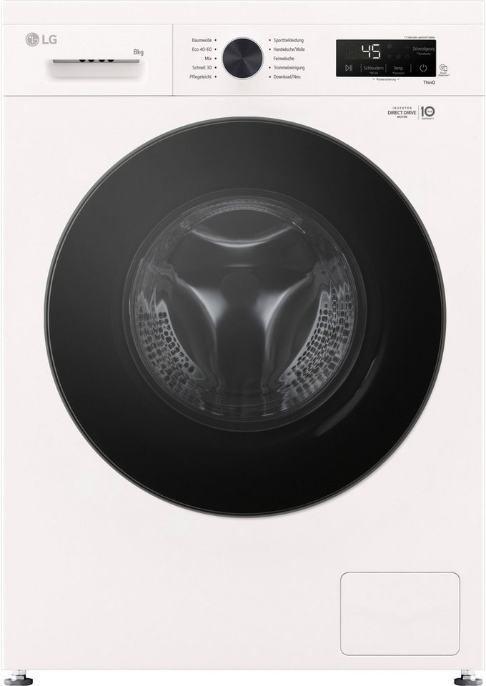 LG Waschmaschine VB F4WB308Y, 8 kg, 1400 U/min, unterbaufähig