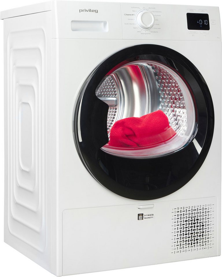 Privileg Wärmepumpentrockner MyTimeDryer PT 840C W, Knitterschutz – verhindert die Bildung von Knitterfalten