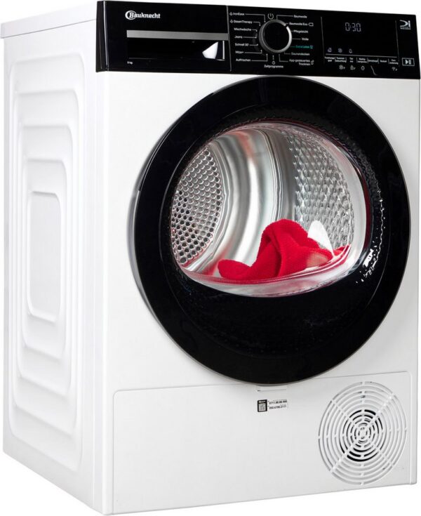 BAUKNECHT Wärmepumpentrockner BT 95C WBS, IronEase - Bügelfrei auf Knopfdruck, Silent Spin - leises Trocknen BAUKNECHT Wärmepumpentrockner BT 95C WBS, IronEase - Bügelfrei auf Knopfdruck, Silent Spin - leises Trocknen