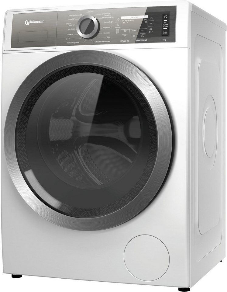 BAUKNECHT Waschmaschine B7X 89E SILENCE DE, 8 kg, 1400 U/min, Die leiseste Bauknecht Waschmaschine – Tag und Nacht nutzbar