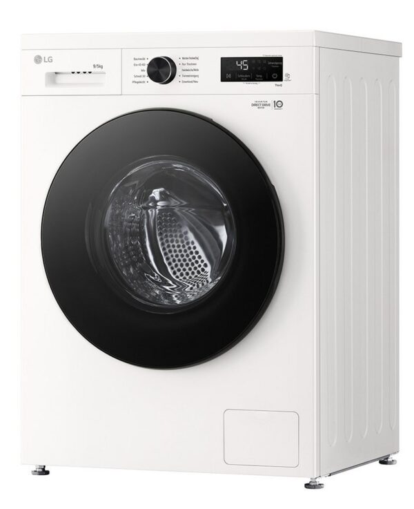 LG Waschtrockner Serie 5 W4WB3095Y, 9 kg, 5 kg, 1310 U/min, Reversive Trommel: Wäsche verklumpt nicht und wird aufgelockert