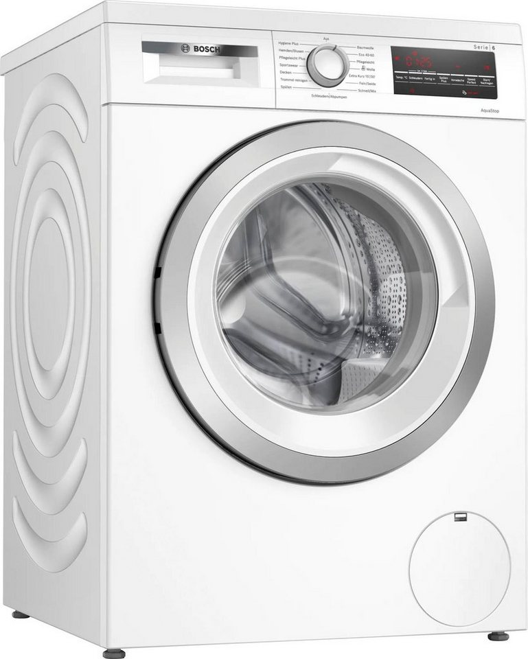 Bosch Waschmaschine Serie 6 WUU28T70, 8 kg, 1400 U/min, unterbaufähig, Speed Perfect, Hygiene Plus, großes LED-Display