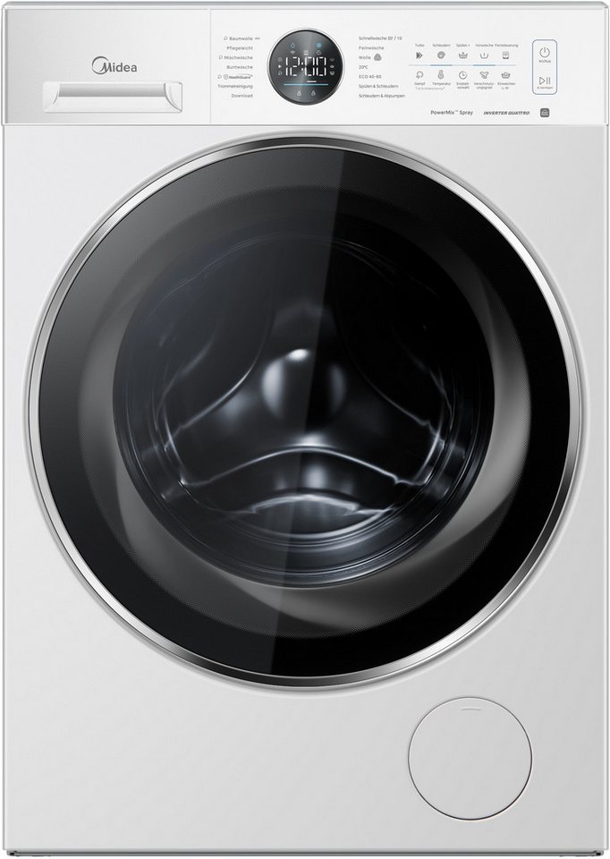 Midea Waschmaschine MF210 MF21EW100WBA30, 10 kg, 1400 U/min