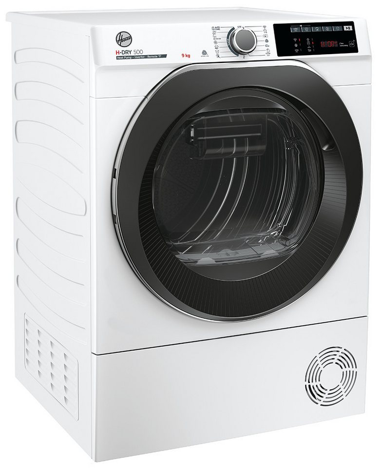 Hoover Wärmepumpentrockner NDE H9A3TCBEXS-S, WiFi + Bluetooth, Woolmark, AquaVision, Startzeitvorwahl