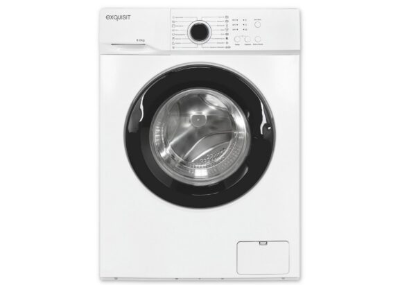 Exquisit Waschmaschine WA56110-020A, 6 kg, 1000 U/min, Zuverlässige 6-kg-Waschmaschine mit einfacher Bedienung