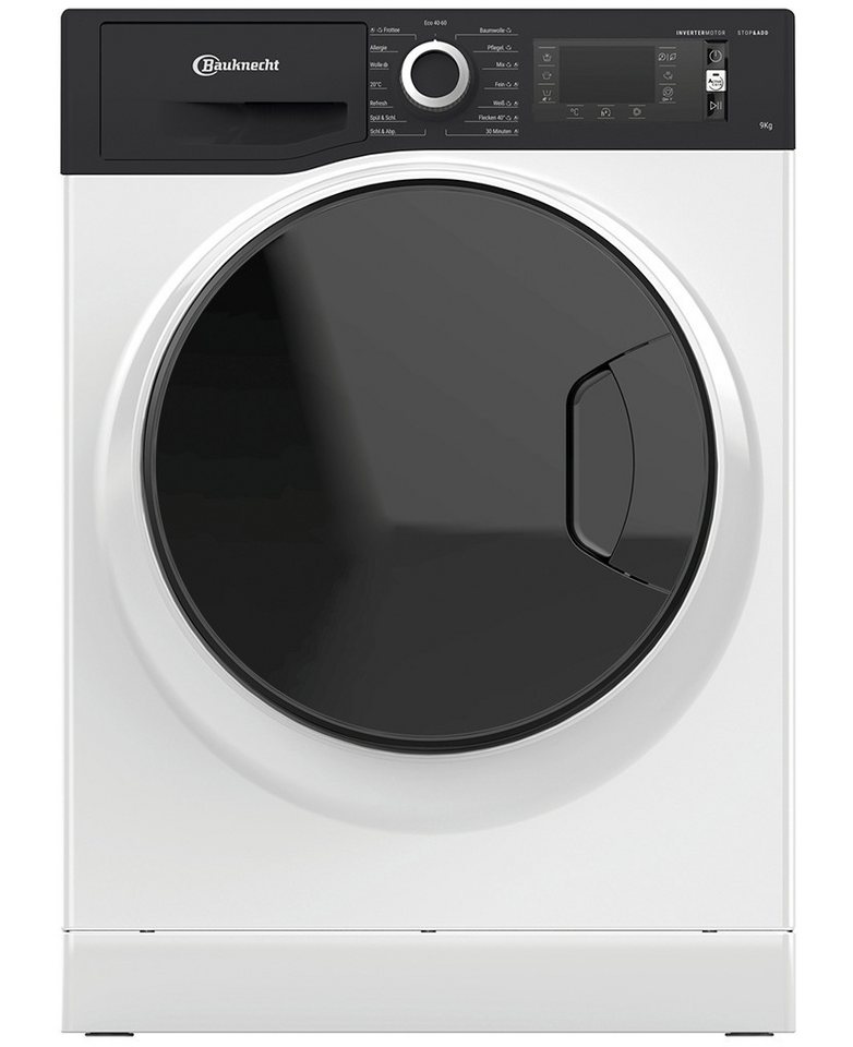 Bauknecht Waschmaschine STEAM PLUS 9A2JGSP, 9 kg, 1400 U/min, Stop&Add, Active Mousse, Active Care Color+, Steam