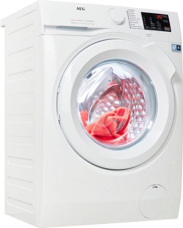 AEG Waschmaschine 6000 ProSense® L6FBG51470, 7 kg, 1400 U/min, ProSense®: Spart Zeit und Energie durch Anpassung an die Wäschemenge AEG Waschmaschine 6000 ProSense® L6FBG51470, 7 kg, 1400 U/min, ProSense®: Spart Zeit und Energie durch Anpassung an die Wäschemenge