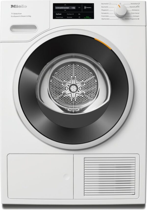 Miele Wärmepumpentrockner TSL783WP EcoSpeed&Steam&9kg, Getestet auf 20 Jahre perfekte Wäschepflege, 25 Jahre Motorgarantie
