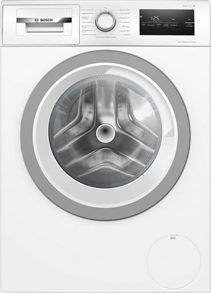 BOSCH Waschmaschine Serie 4 WAN28127, 8 kg, 1400 U/min, Knitter-Programm Iron Assist, Speed Perfect, Nachlegefunktion