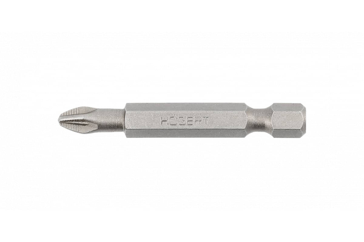 Högert Pozidriv PZ Bits 50 mm aus Stahl, PZ2 – 5 Stück