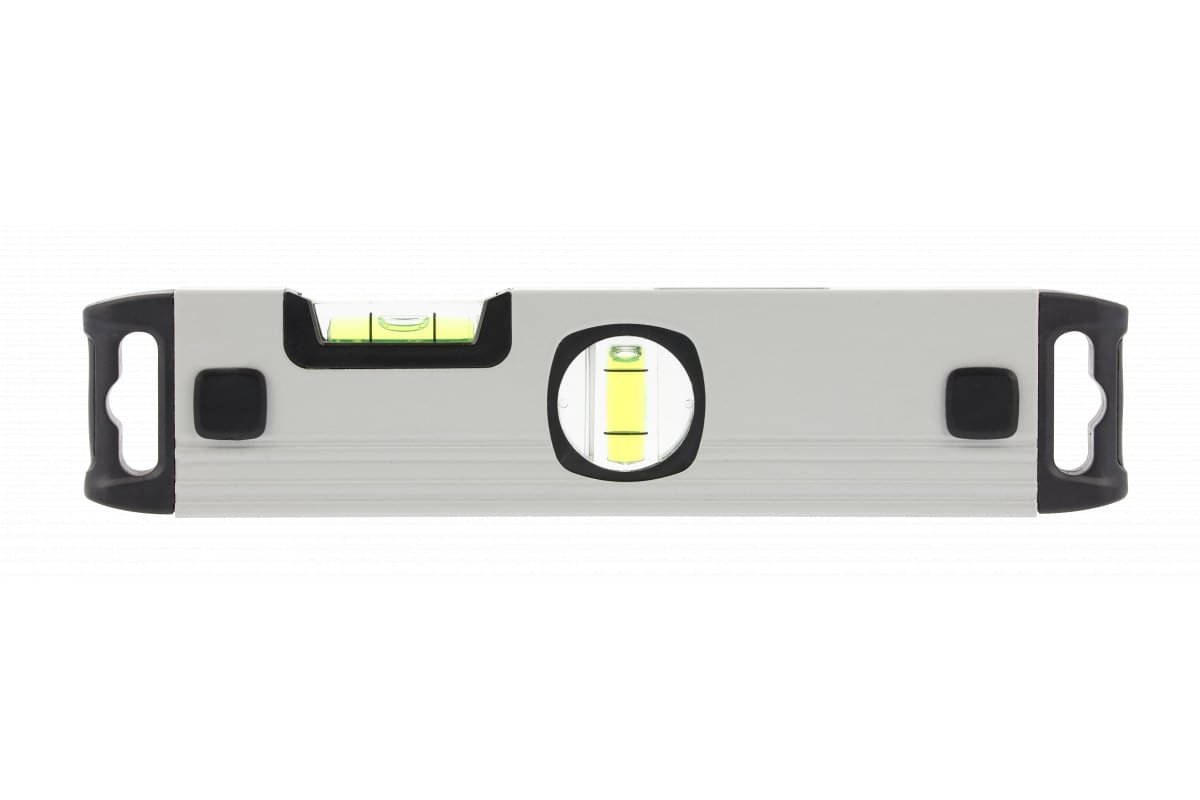 Högert Wasserwaage aus Aluminium mit 2 Libellen, 230 mm