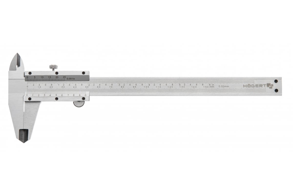 Högert Messschieber aus Stahl, 150 mm