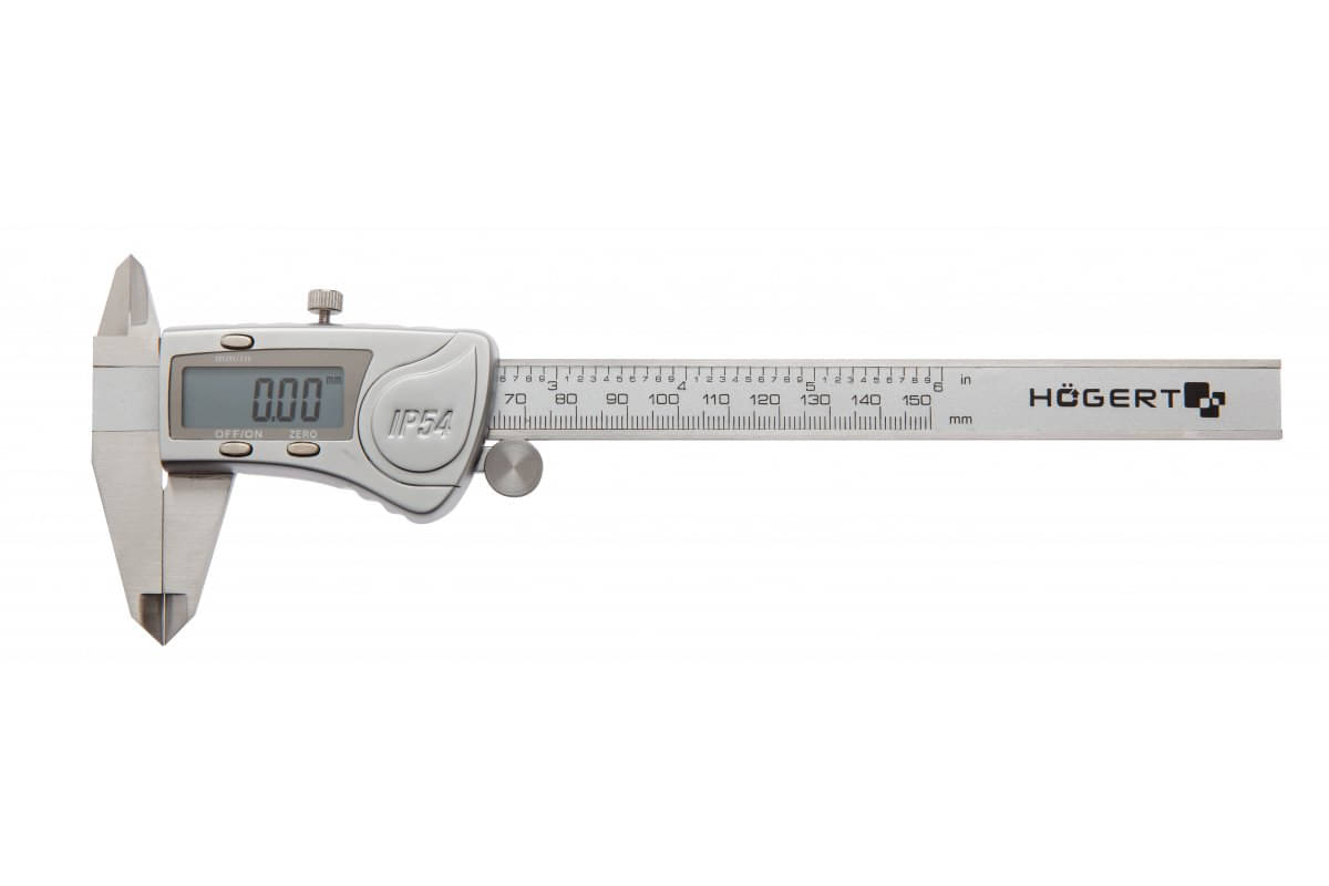 Högert Digitaler Messschieber aus Stahl, 150 mm