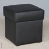 Hocker Anca schwarz B/H/T: ca. 41x43x42 cm – Bild 3