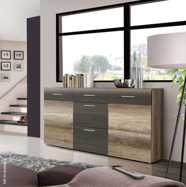 Sideboard Eiche Antik Nachbildung Touchwood Nachbildung B/H/T: ca. 180x101x41 cm Sideboard Eiche Antik Nachbildung Touchwood Nachbildung B/H/T: ca. 180x101x41 cm – Bild 2