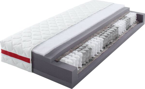 Tonnentaschenfederkernmatratze Titan weiß Liegefläche B/L: ca. 90x200 cm – Bild 2