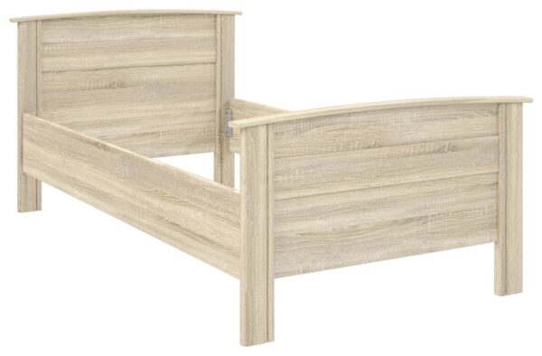 Komfortbett Eiche Sonoma Nachbildung weiß B/H/T: ca. 115x89,5x203 cm Liegefläche B/L: ca. 100x200 cm – Bild 2